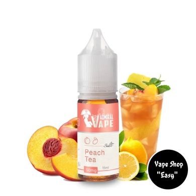 Сольова рідина для под систем Admiral Vape Peach Tea 15 ml 35 mg 2281 фото