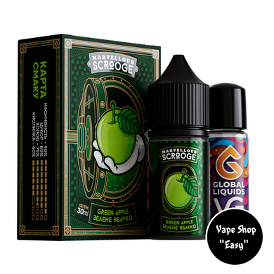 Набір для самозамісу сольовий Marvellous Scrooge Green Apple 30 ml 50 mg 10610-2 фото