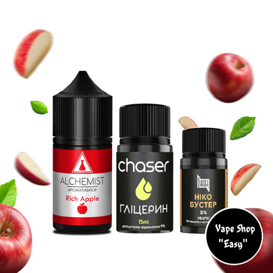 Набор для самозамеса солевой Alchemist Rich Apple 30 ml 50 mg 10387 фото