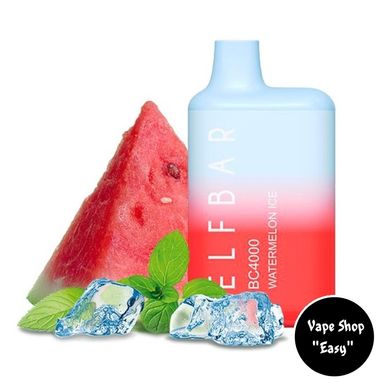 Одноразовая Pod система Elf Bar BC 4000 Watermelon Ice (Арбуз с холодком) 50mg c подзарядкой на 4000 затяжек 0717-10 фото