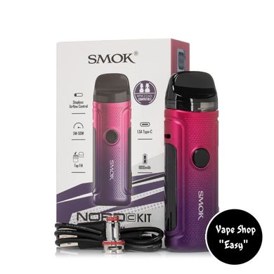 POD система Smok Nord C Transparent Red Starter Kit Оригинал 0672-6 фото