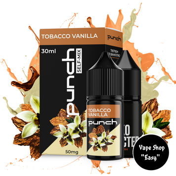 Набір для самозамісу сольовий Punch Tobacco Vanilla 30 ml 50 mg 10573 фото