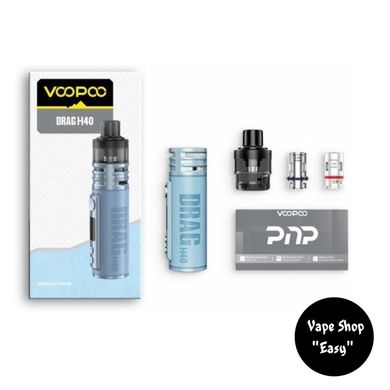 POD система Voopoo Drag H40 Pod Mod Black Starter Kit Оригінал 0675-6 фото