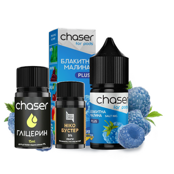 Набор для самозамеса солевой Chaser for pods Блакитна малина 30 ml 50 mg 10233-1 фото