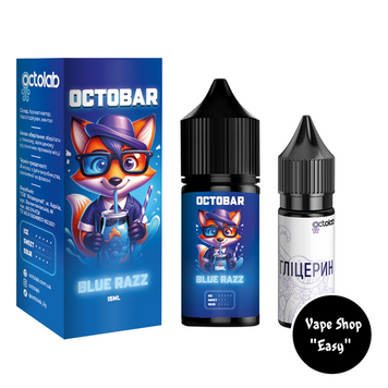 Набір для самозамісу сольовий Octobar Blue Razz 30 ml 50 mg 10130-2 фото