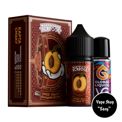 Набор для самозамеса солевой Marvellous Scrooge Sweet Peach 30 ml 50 mg 10610-6 фото