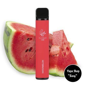 Одноразовая Pod система Elf Bar 1500 Watermelon (Арбуз) 50mg 850mah на 1500 затяжек 0705-14 фото