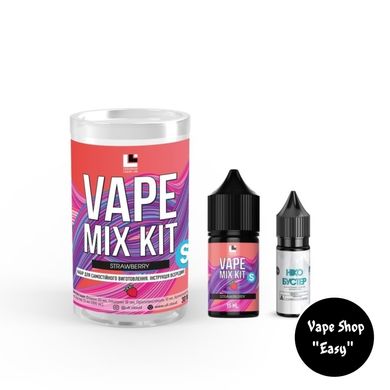 Набір для самозамісу сольовий Vape Mix Kit Strawberry 10106 фото