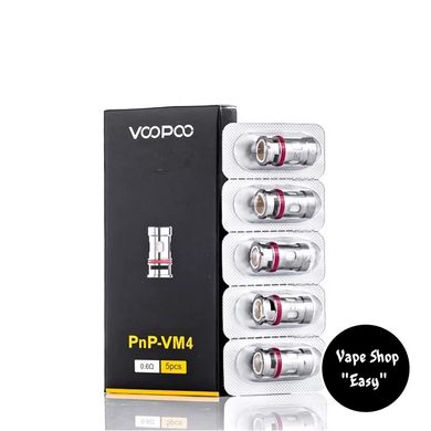 Испаритель VooPoo PnP VM4 0,6 Ом Оригинал 0222 фото