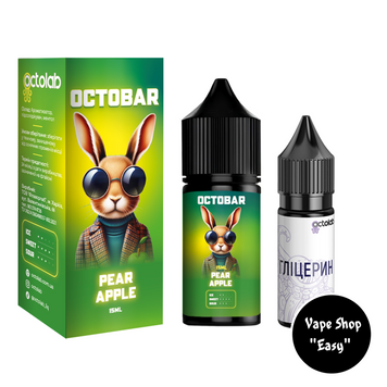 Набір для самозамісу сольовий Octobar Pear Apple 30 ml 50 mg 10130-10 фото