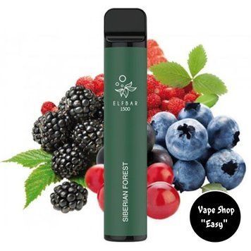 Одноразовая Pod система Elf Bar 1500 Siberian Forest (Ягодный микс) 50mg 850mah на 1500 затяжек 0705-17 фото