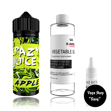 Crazy Juice Apple 120 ml Набор для самозамеса органический 03021-1 фото