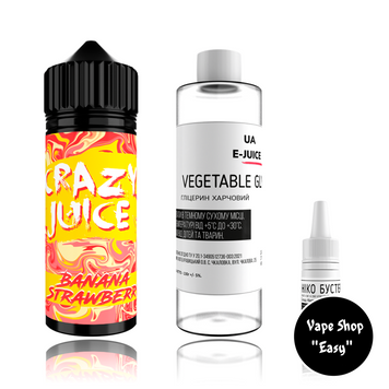 Crazy Juice Banana Straw 120 ml Набор для самозамеса органический 03023-1 фото