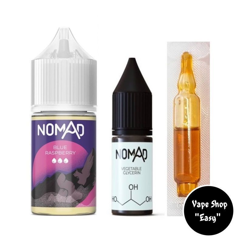 Набір для самозамісу сольовий Nomad Blue Raspberry 30 ml купити ️ Vape ...