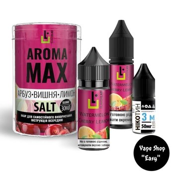 Набор для самозамеса солевой Aroma Max Watermelon Cherry Lemon 30 ml 50 mg 10403 фото