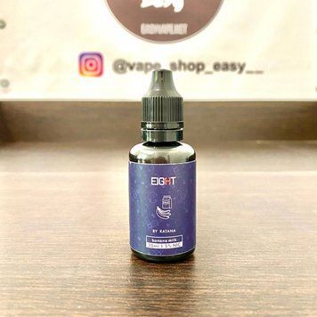 Солевая жидкость для под систем Eight by Katana Banana milk 50 mg 2096 фото