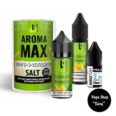 Набор для самозамеса солевой Aroma Max Cooled Mango 30 ml 50 mg 10557 фото