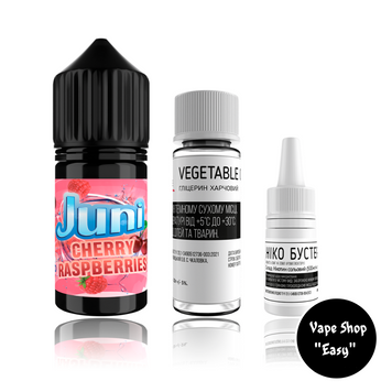 Набір для самозамісу сольовий Juni Cherry Raspberry 30 ml 50 mg 10174-1 фото