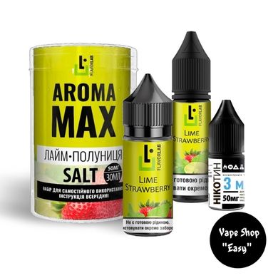 Набор для самозамеса солевой Aroma Max Lime Strawberry 30 ml 50 mg 10404 фото