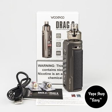 Pod система Voopoo Drag S Pod Mod Starter Kit Оригинал 0621-1 фото