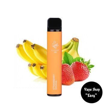 Одноразовая Pod система Elf Bar 1500 Strawberry Banana (Клубника Банан) 50mg 850mah на 1500 затяжек 0705-2 фото