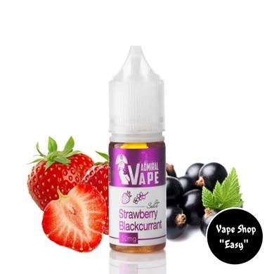 Сольова рідина для под систем Admiral Vape Strawberry Blackcurrant 15 ml 35 mg 2279 фото