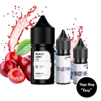 Набір для самозамісу сольовий Black Limit Salt Cherry Ice 30 ml 50 mg 10147-2 фото