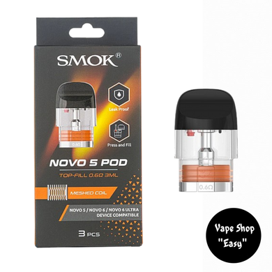 Картридж Smok Novo 5 / Novo 6 / Novo 6 Ultra Meshed 0.6 Ом 3 мл 00922-1 фото
