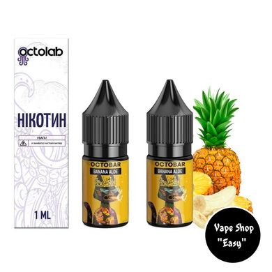 Набор для самозамеса солевой Octobar NFT Banana Aloe 10 ml 50 mg 10329 фото