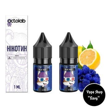 Набор для самозамеса солевой Octobar NFT Blue Razz 10 ml 50 mg 10330 фото