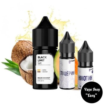 Набір для самозамісу сольовий Black Limit Salt Melon Coconut 30 ml 50 mg 10147-3 фото