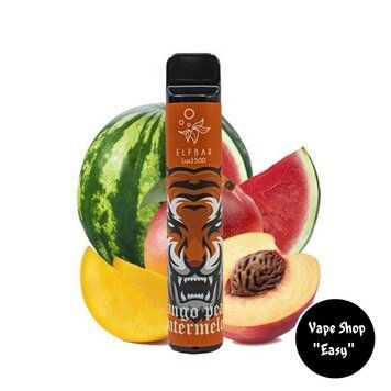 Одноразовая Pod система Elf Bar Lux 1500 Mango Peach Watermelon (Манго Персик Арбуз) 50mg 850mah 0709-2 фото