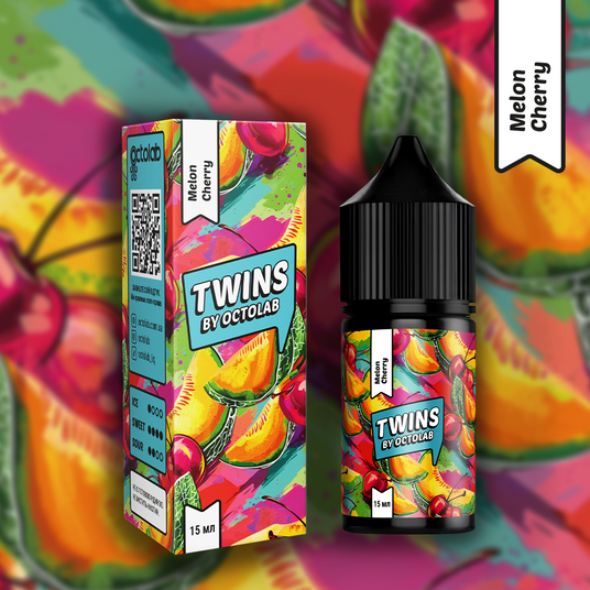 Ароматизатор TWINS Melon Cherry 30 ml — рідина для POD систем
