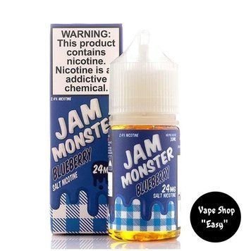 Солевая жидкость для под систем Jam Monster Blueberry 24 mg 2293 фото