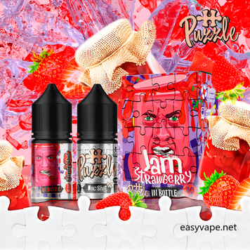 Набір для самозамісу сольовий In Bottle Puzzle Jam Strawberry 30 ml 30 mg 10283-1 фото