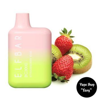 Одноразовая Pod система Elf Bar BC 3000 Strawberry Kiwi (Клубника Киви) 50mg c подзарядкой на 3000 затяжек 0716-2 фото