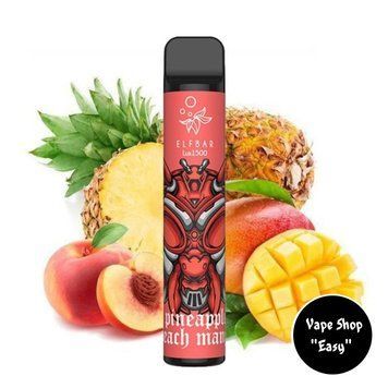 Одноразовая Pod система Elf Bar Lux 1500 Pineapple Peach Mango (Ананас Персик Манго) 50mg 850mah 0709-1 фото