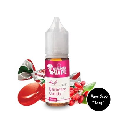 Солевая жидкость для под систем Admiral Vape Barberry Candy 15 ml 35 mg 2284 фото