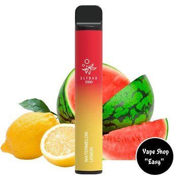 Одноразовая Pod система Elf Bar 2000 Watermelon Lemon (Арбуз Лимон) 50mg 1200mah на 2000 затяжек 0706-1 фото