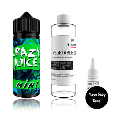 Crazy Juice Mint 120 ml Набор для самозамеса органический 03031-1 фото