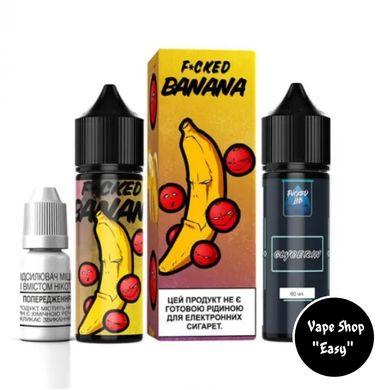 Fucked Lab Banana 60 ml 3 mg Набор для самозамеса органический для вейпа 03010-1 фото