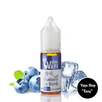 Солевая жидкость для под систем Admiral Vape Blueberry Ice Bomb 15 ml 35 mg 2287 фото