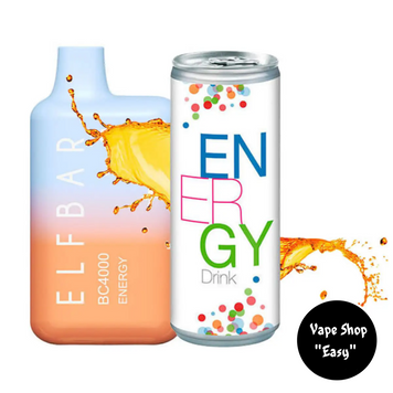 Одноразовая Pod система Elf Bar BC 4000 Energy (Энергетик) 50mg c подзарядкой на 4000 затяжек 0717-1 фото