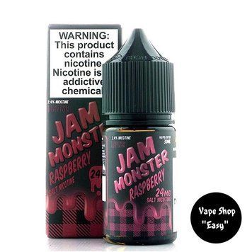 Солевая жидкость для под систем Jam Monster Raspberry 24 mg 2267 фото