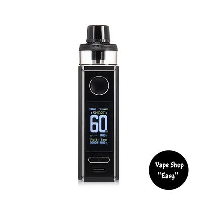 POD система Voopoo Drag E60 Pod Mod Starter Kit 2550 mAh Black Оригінал 0648-4 фото