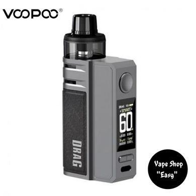 POD система Voopoo Drag E60 Pod Mod Starter Kit 2550 mAh Black Оригінал 0648-4 фото