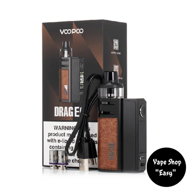 POD система Voopoo Drag E60 Pod Mod Starter Kit 2550 mAh Black Оригінал 0648-4 фото