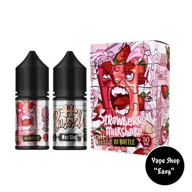 Набор для самозамеса солевой In Bottle Puzzle Strawberry Milkshake 30 ml 30 mg 10472 фото