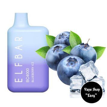 Одноразовая Pod система Elf Bar BC 4000 Blueberry Ice (Черника) 50mg c подзарядкой на 4000 затяжек 0717-4 фото