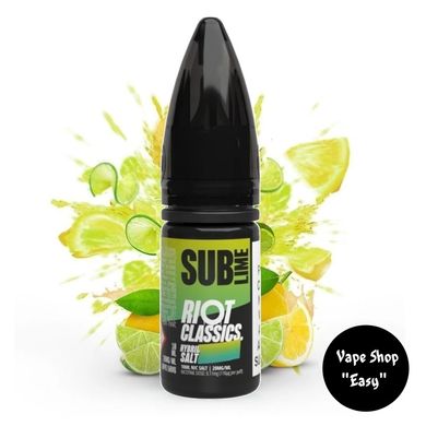 Набір для самозамісу сольовий Riot Classics Sub Lime 30 ml 50 mg 10570-7 фото